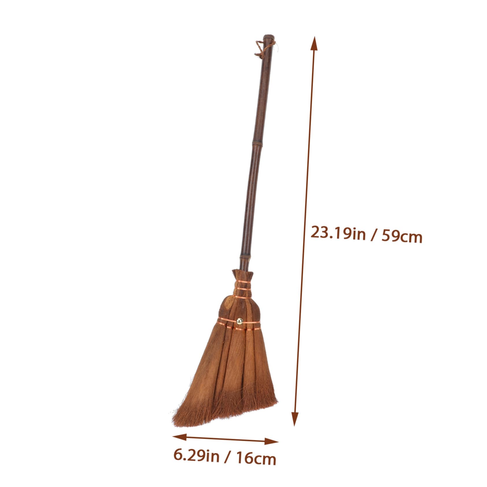 PACKOVE 1Pc Natural Palm Broom for Lightweight Cleaning Tool for Boys for Dust Removal Convenient Hanging Rope Design for Home Use