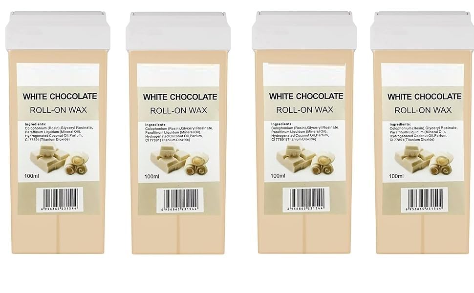 SKINPLUS White Chocolate Roll-On Wax Kit (Pack of 4 Refill Wax) 100 ML-image-42