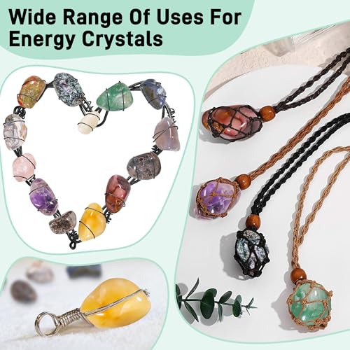 Zourglow 18 Pcs Healing Crystals Gemstones Set, Natural Polished Gem Stones, Lucky Pocket Stone for Yoga Balancing, Meditation, Reiki, Anxiety Stress Relief - Image 5