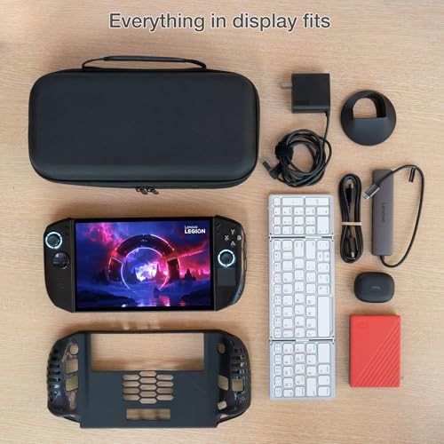 ButterFox Large Carrying Case Bag For Lenovo Legion Go 2 / Legion Go S/Legion Go Handheld, Fits Charger, 2 Accessories Compartments for Large 65W Battery Pack, Folding Keyboard and etc (Black) by ButterFox - Image 5