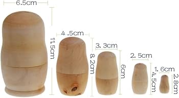 ZECS 木製マトリョーシカ5個セット ストリートアート　グラフィティーアート Amazon | (Miraika) マトリョーシカ 木製 手作りキット 無地 5個組 2個