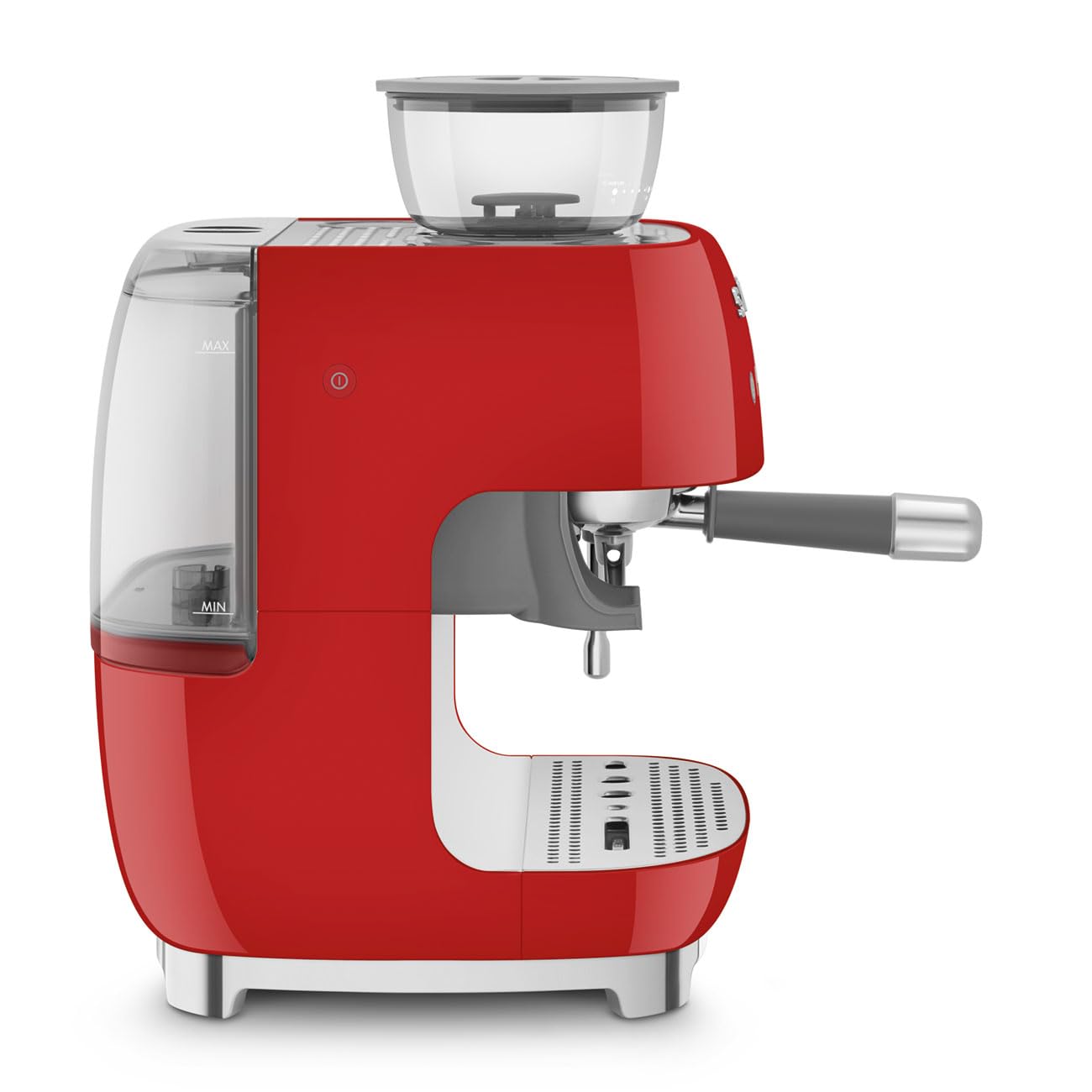 Smeg EGF03RDEU espresso coffee machine, bean-to-cup machine 50s Style, red
