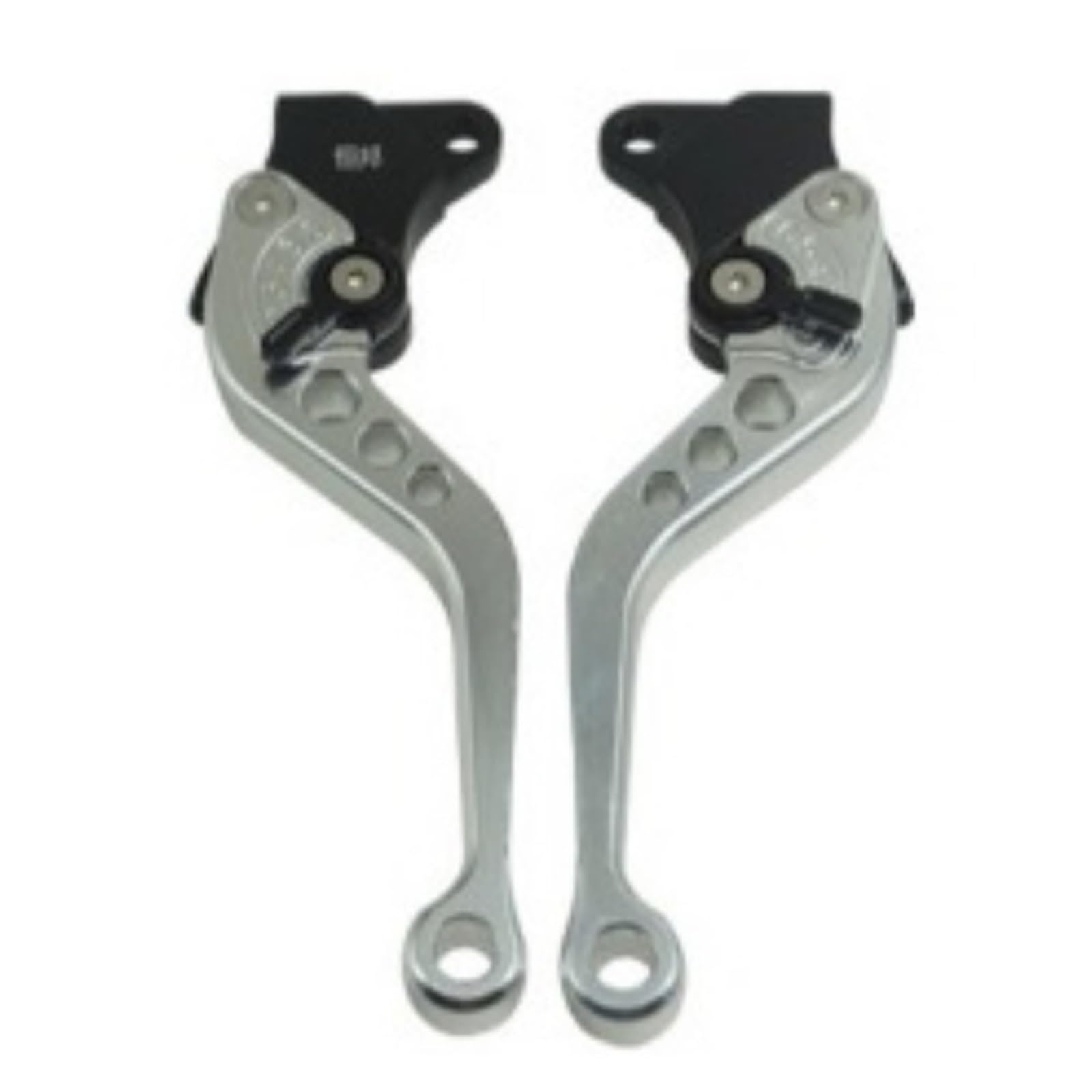 ZhanNuoBHd Brake Clutch Lever for CG125 Motorcycle Brake Handle Motorbike Modification CNC Clutch Drum Brake Lever Handle Adjustable Handlebar Set(Silver)