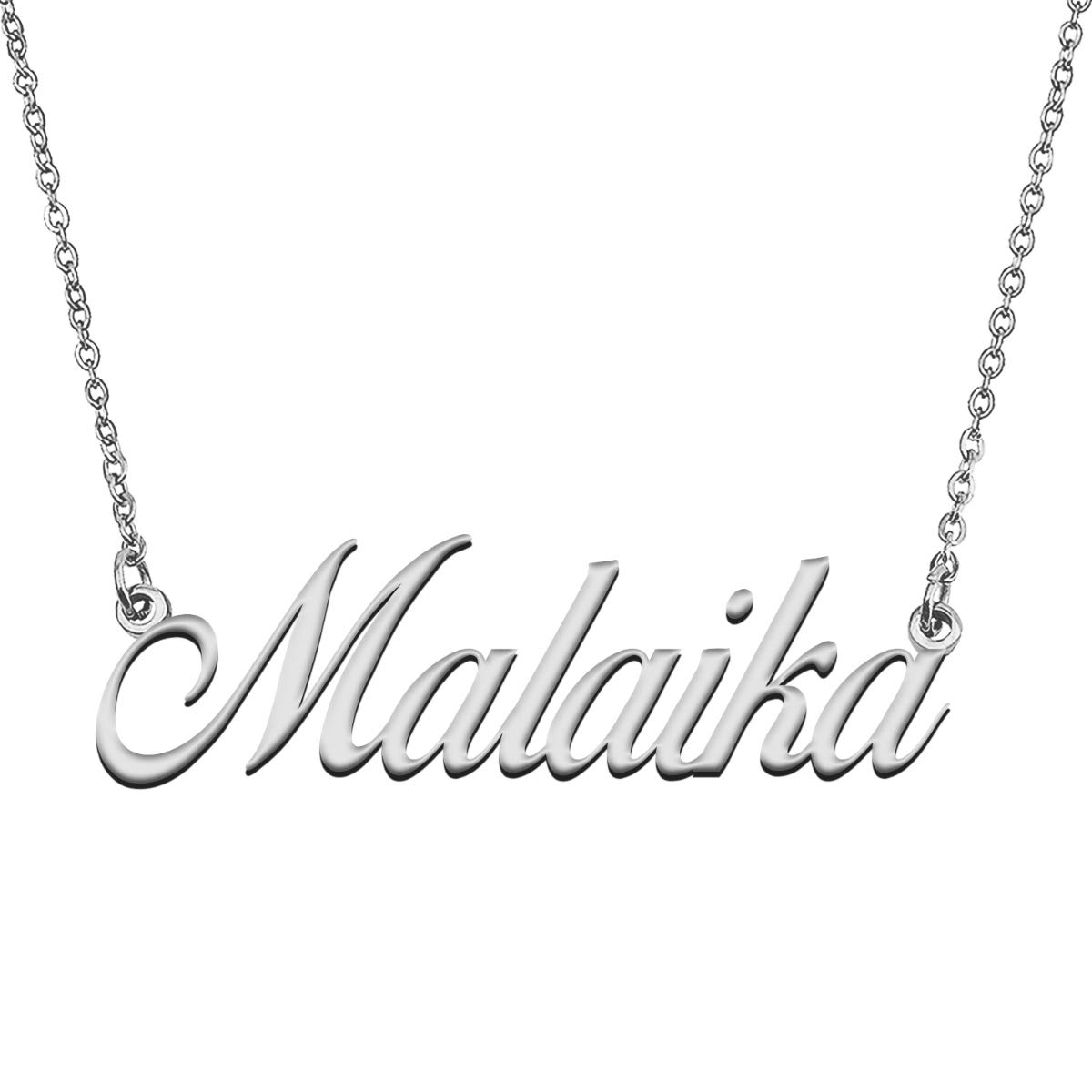 GR859CPersonalized Charm Initial Pendant Name Necklace for Her
