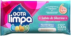Gota Limpa Sabão de Glicerina Baby, Hipoalergênico, 200g