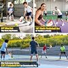 Pickleball Set Net with 4 Paddles, 6FT/11FT/22FT Portable 3-in-1 Pickle Ball Net with Carry Bag, Pickleballs, Designed for All Weather Conditions