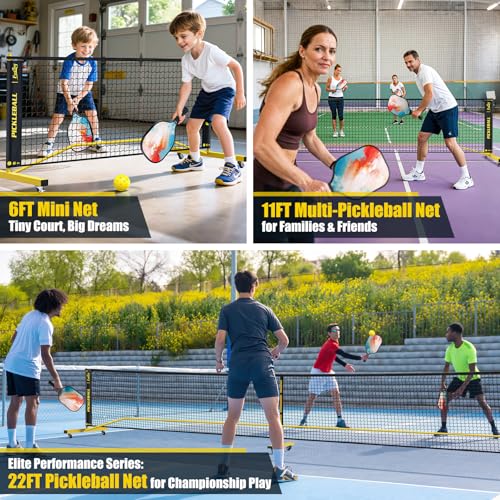 Fostoy Portable 3in1 Pickleball Net with Wheels Carry Bag- 3 Size Options - image 2