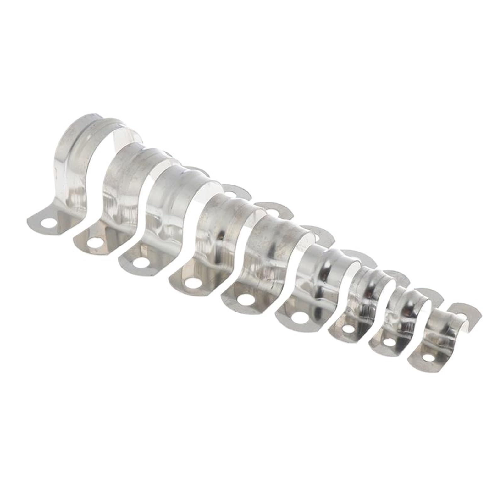10 Morsetti A Sella In Acciaio Inox M32 Per Tubo Diametro 1 Pollice - Clip A U Per Fissaggio, Uxcell