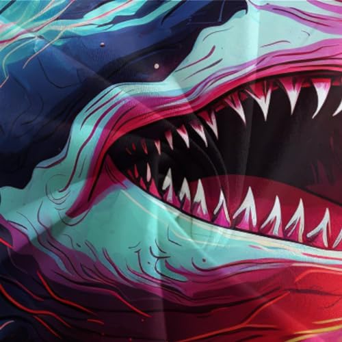 Housse de couette enfant requin respirante contre la transpiration lit simple 2 pièces