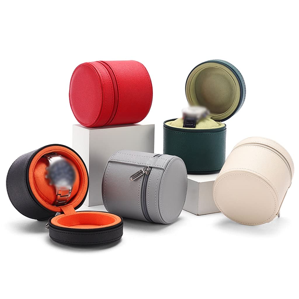 Custodia da viaggio per orologi con materiale resistente e scomparti multipli, ideale per gli appassionati di viaggio Safehappy