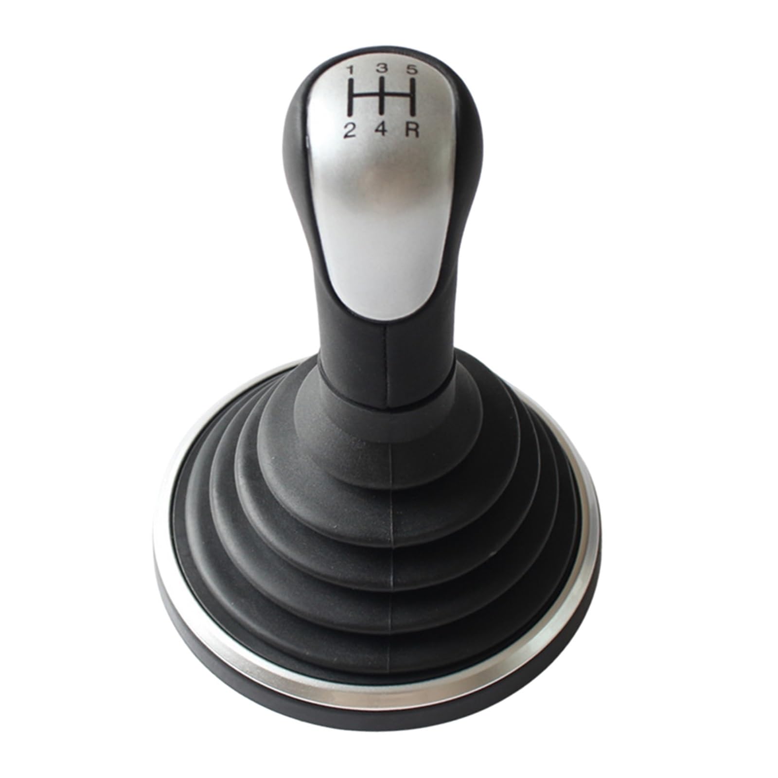 Fpterjz Gear Knob for Fiesta for Fusion for Transit for Connect 2002-Up Auto Gear Lever Car Gear Shift Knob Car Gear Shift Knob(Silver)