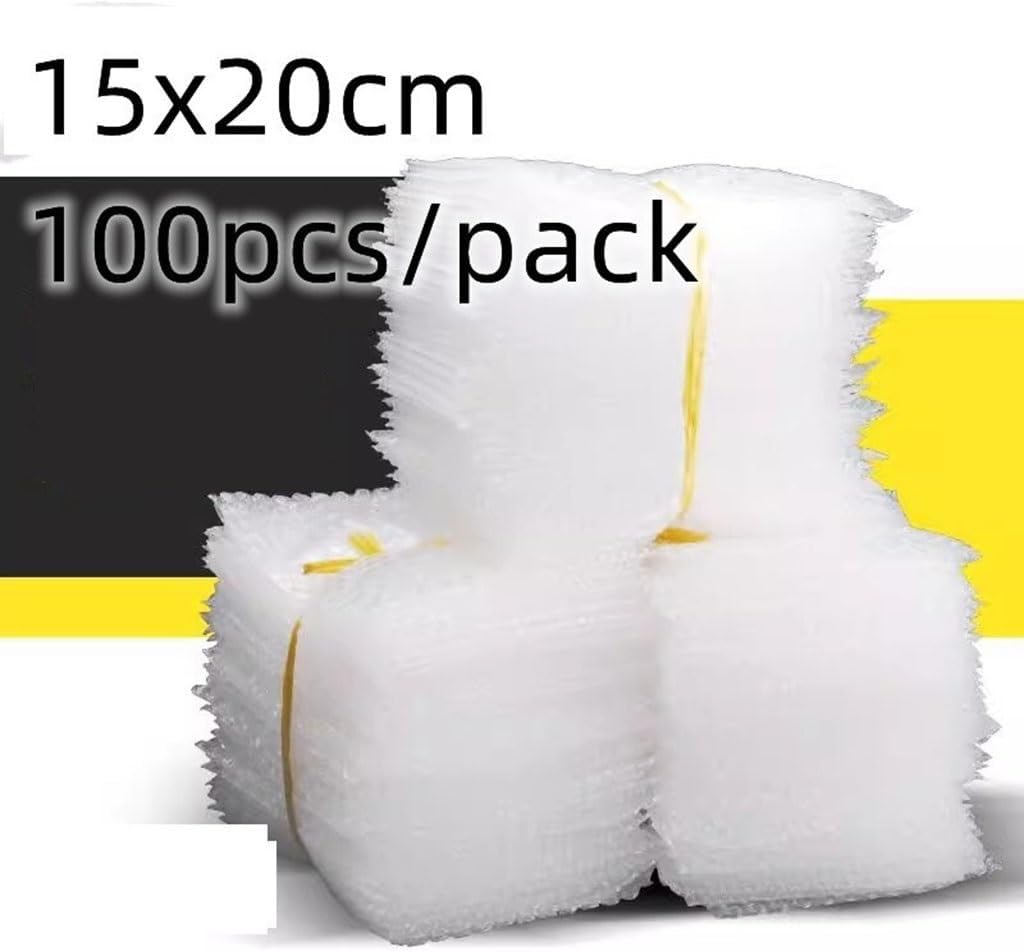 15x20cm Plastic Bubble Mailers Transparent Packaging Bag for Small Business Supplies Wrap Envelope Bags 100pcs