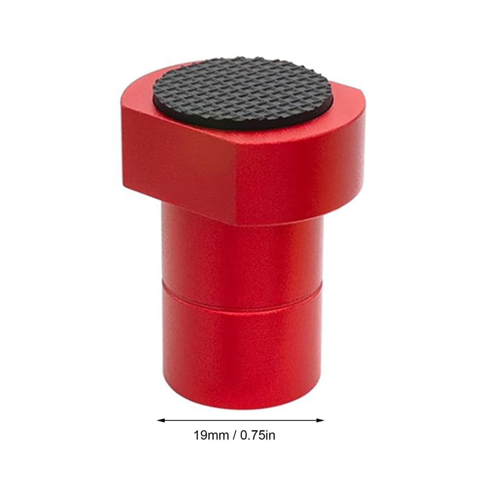 4 Chiens D'établi En Alliage D'aluminium 19 Mm - Coussinets Antidérapants Rouges, Pour Tables De Travail Du Bois
