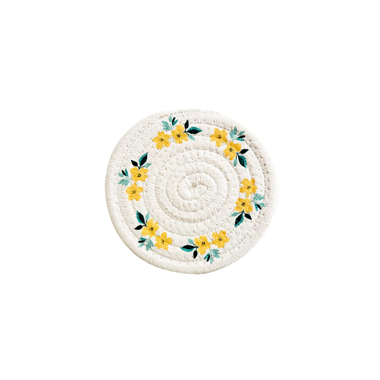 Multipurpose Cotton Coasters Pad Protects Countertops Sturdy Kitchens Accessory for Hot Cookware User Friendly Placemat