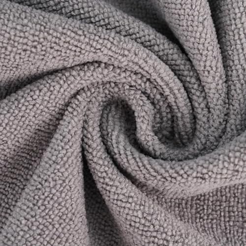 Image of Microfiber Cleaning Cloth Roll 50 Pack - Reusable Paper Towels Washable Roll Tear Away for Kitchen Car 12x12 (Grey)