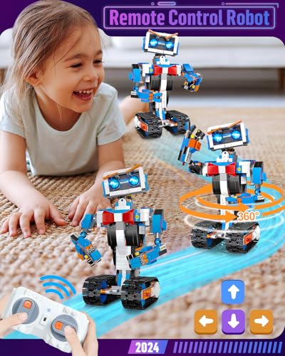 okk Robot Kit, STEM Toys for Kids 8-12, APP & Remote Control, DIY Engineering Educational Coding Robotics, Programmable Building Sets Gifts for Boys Girls - Image 5
