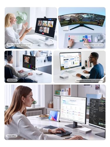 MINIS FORUM AI Mini PC M1-1295 mit Intel Core i9-12950HX (16C(8E+8P)/24T, bis zu 5,0 GHz), Mini Computer 32 GB DDR4 PCIe4.0 SSD 1 TB, Dual Display mit HDMI 2.1/DP, 5X USB Ports, WiFi 6E,Bluetooth 5.2