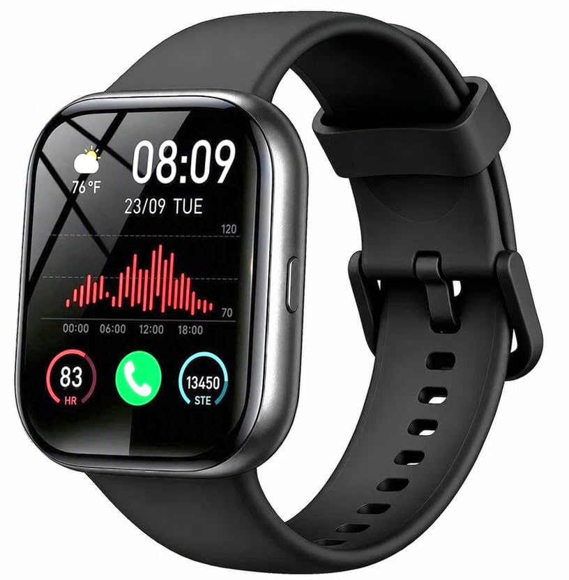 Smartwatch Damen Herren, 1.83" HD Fitnessuhr mit Alexa/Telefonfunktion