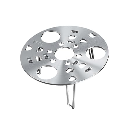 CALANDIS Steaming Tray Removable Reusable Easy Clean Gadgets Durable Egg Steamer Rack Silver 13.5cm | 1 Steamer Rack