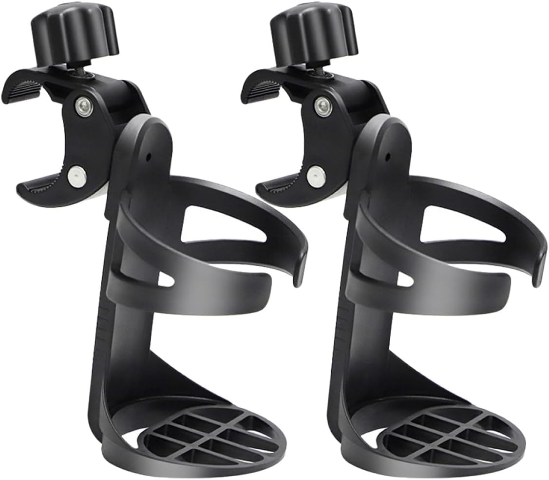 NOLITOY Wheelchair Cup Holder and Walker Drink Holder 2pcs for Seniors Adults and Mobility Devices Compatible with Rollators Strollers and Wheelchairs