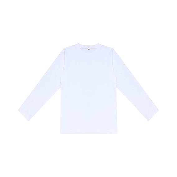 DIAZ 100% Breathable Cotton Girls/Boys Full Sleeve T-Shirt