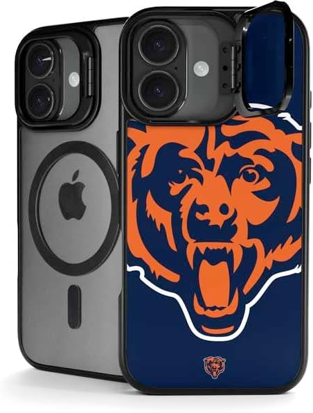 Skinit Kickstand Phone Case Compatible with iPhone 17 - Officially Licensed NFL Chicago Bears Design