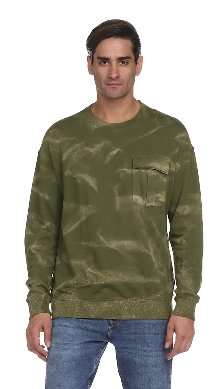 Buy Jack & Jones Regular Fit Sweatshirt(152644001_Green_M) at