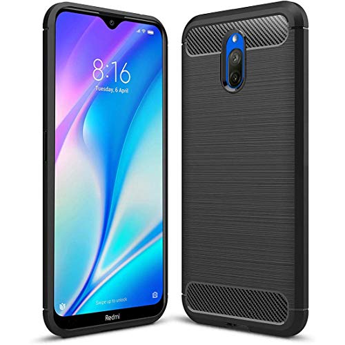 JGD PRODUCTS for Redmi 8A Dual (2019) Carbon Fiber Armor Drop Tested Shock Proof TPU Back Case Cover- Best and cheap mobile covers in India