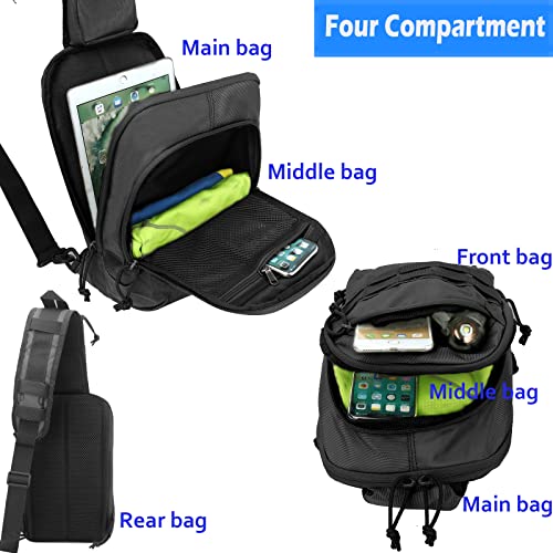 LarKoo Tactical Sling Chest Bag