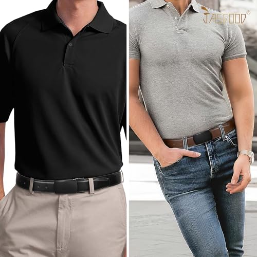JASGOOD Leather Belt Reversible Belt for Men Jeans Suits with Rotate Buckle 1.25’’Wide Leather Casual Belt for Present3