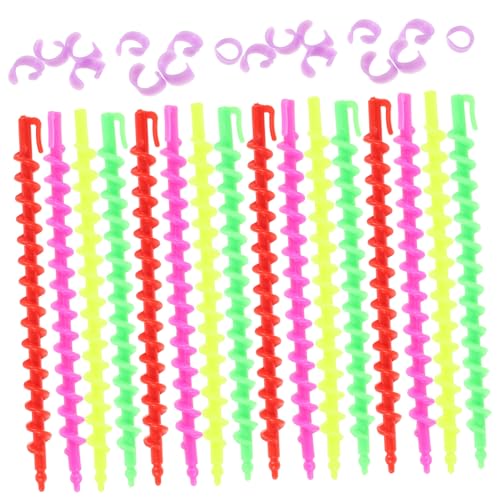 WEKADRIN 26 piezas Varillas Rizadoras para Peluquería Rulos Permanentes Pequeños Compactos y Ligeros para Cabello Doméstico y Viaje