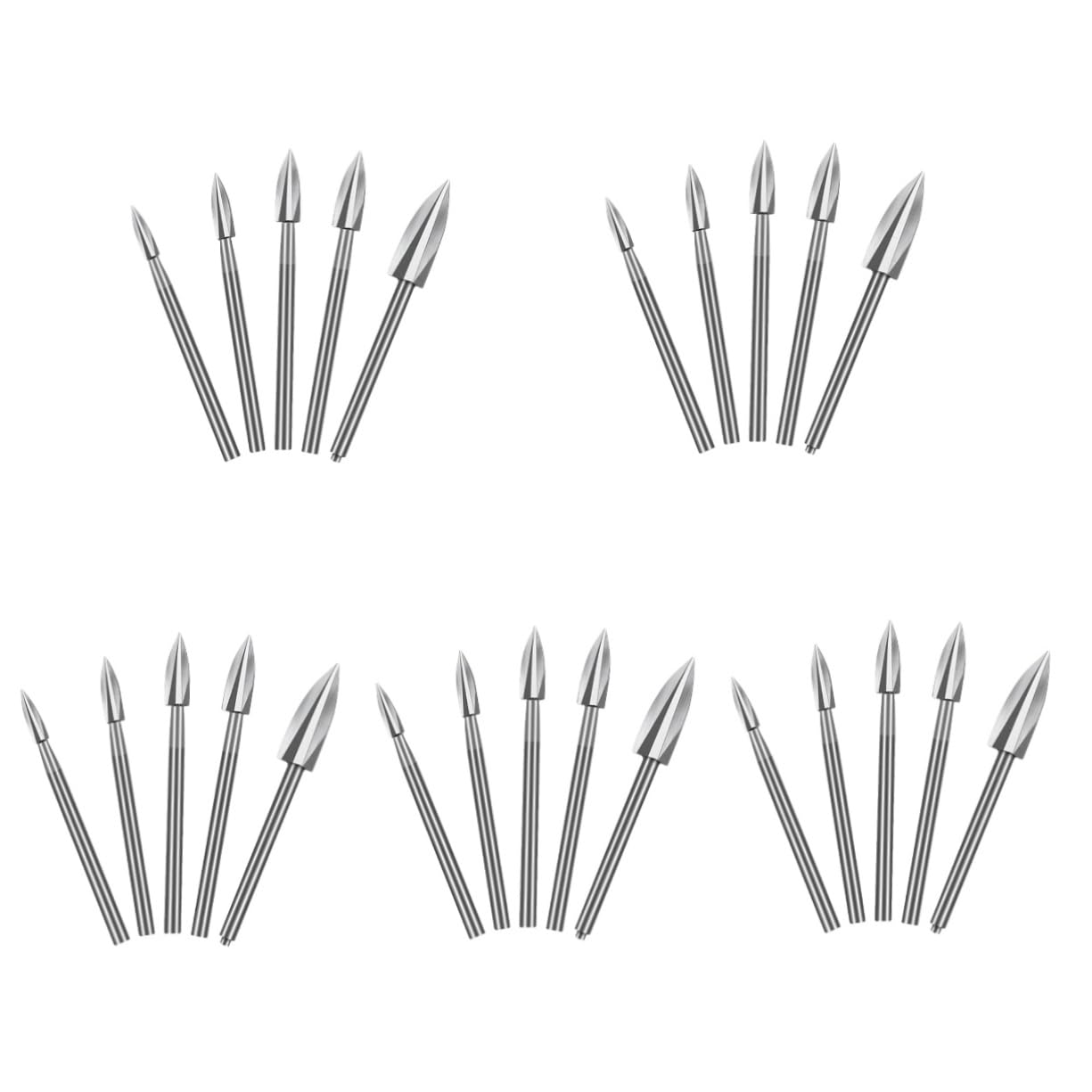 Uonlytech 25piezas Brocas Para Talla De Madera De Herramientas Para Carpintería Compatible Herramientas Rotativas Diámetros Para Proyectos De Bricolaje y Escultura Madera