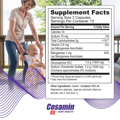 Cosamin Ds Nutramax Joint Health Supplement With Glucosamine & Chondroitin For Men’s & Women's Joint Health, 210 Capsules #TOP1