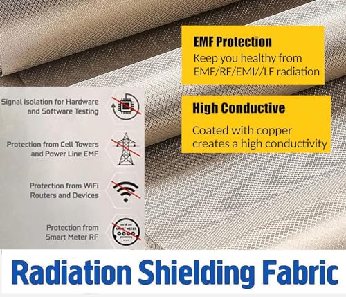 Tissu Faraday 6m blindage RFID et protection champs électromagnétiques