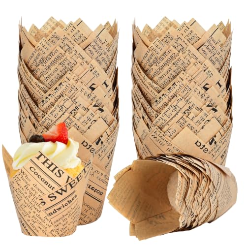 120PCS Tulip Cupcake Liners for Baking Cups...