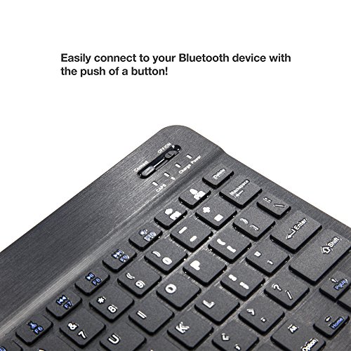 Boxwave Keyboard Compatible With Apple Iphone 8 Plus (Keyboard By Boxwave) - Slimkeys Bluetooth Keyboard, Portable Keyboard With Integrated Commands For Apple Iphone 8 Plus - Jet Black #TOP2