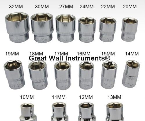 Miniatura 6 de CGOLDENWALL Juego de llaves de reparación de automóviles Juego de llaves de reparación de automóviles de cromo vanadio de acero 94