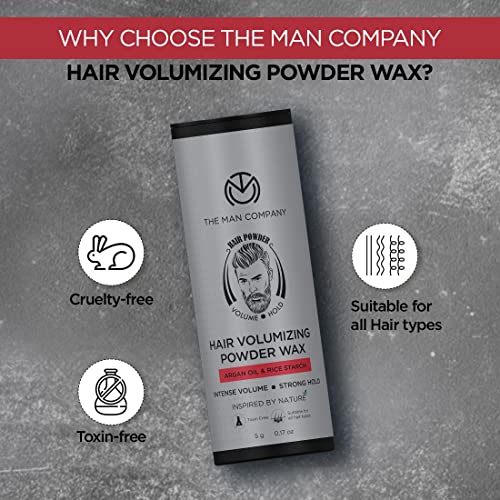 The Man Company Hair Volumizing Powder Wax for Men 5gm | 24 hrs Strong Hold with Matte Finish | 100% Natural & Safe Hair Styling Powder | Paraben &... - Image 6