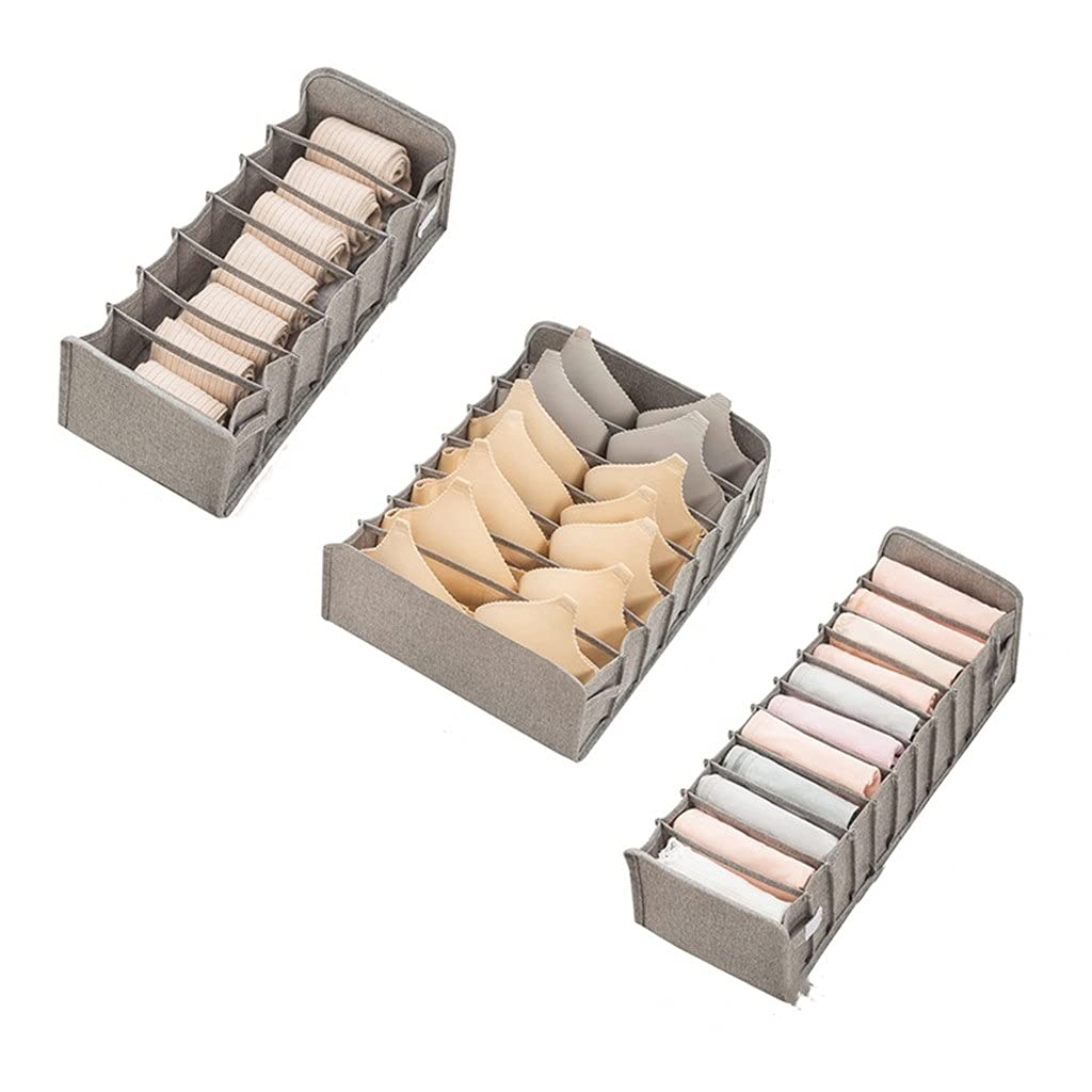 Divisore Organizer Biancheria Intima Calzini Scatola portaoggetti Reggiseno Organizzatore Armadio Separato Cassetto Pieghevole Scatole portaoggetti Biancheria Intima Sciarpe