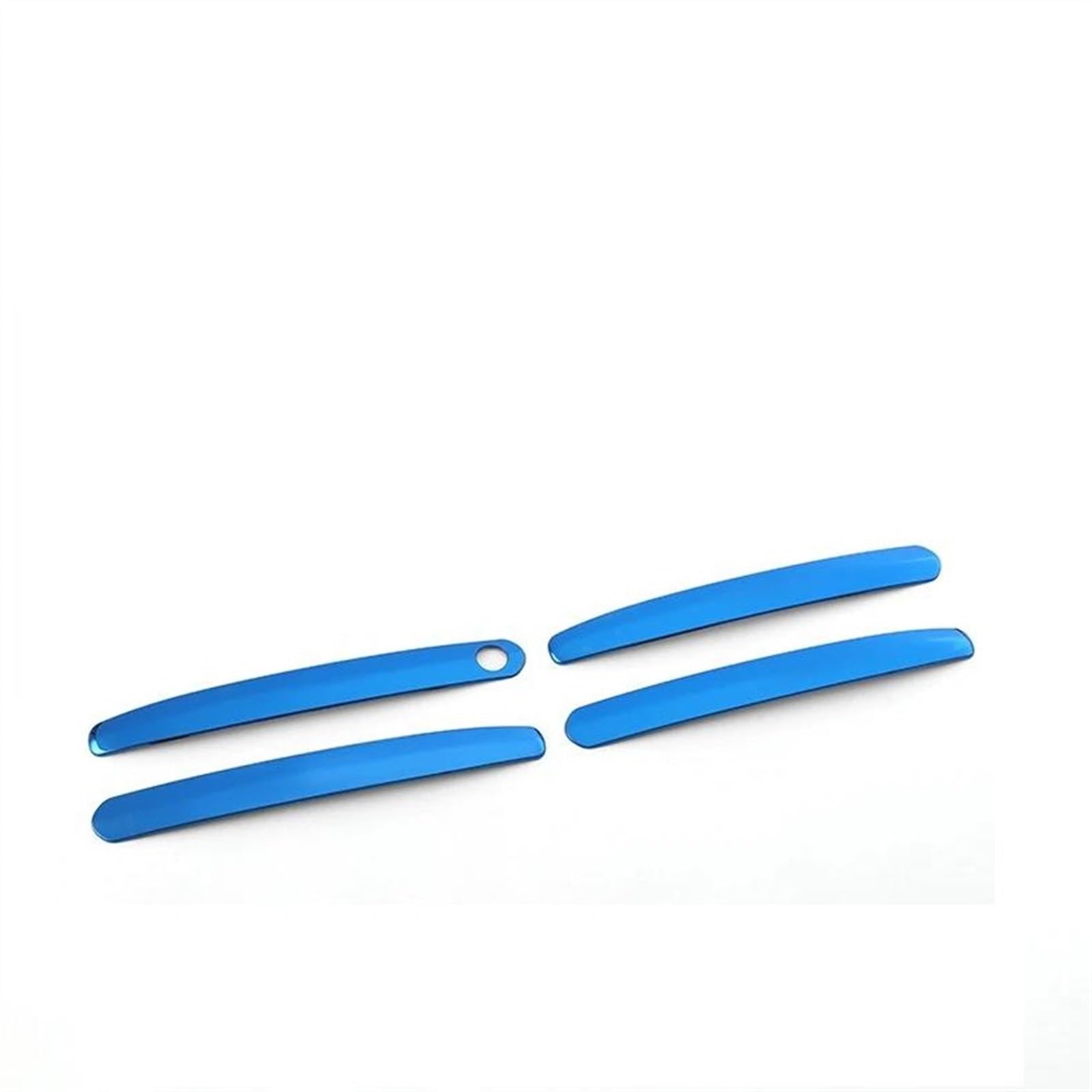 SLIMES 4/8 Pieces Car Electroplating Exterior Door Handle Strip Cover W/Smart Keyhole for Toyota RAV4 2019-2023 RAV 4 XA50 Protection(Blue 1)