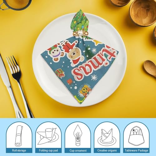 Servilletas de Tela Reutilizables Impresas 2 Piezas miniatura 7