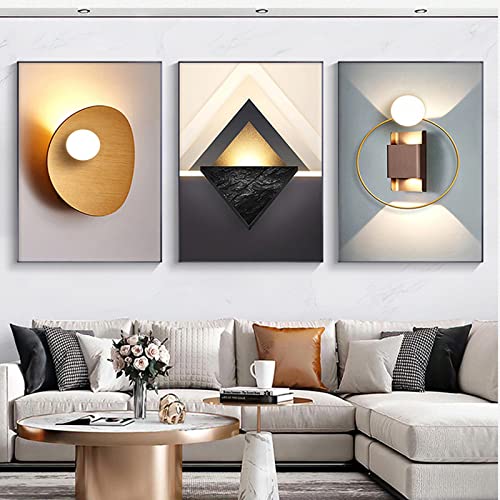 Toile géométrique salon et chambre poster moderne minimaliste 50x70