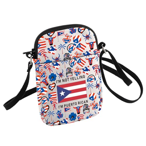 Puerto Rico Crossbody Bag Souvenirs I'm Not Yelling I'm Puerto Rican Small Sling Bag Puerto Rican Housewarming Gift