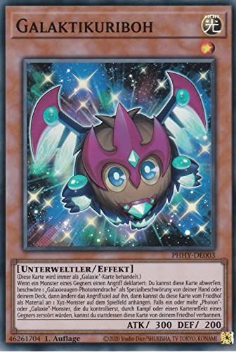 PHHY-DE003 - Galaktikuriboh - Super Rare - 1. Auflage - Deutsch - Photon Hypernova - mit LMS Trading Fieldcenter-Karte Yugioh