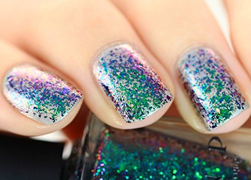 Image of ILNP Supernova - Green, Teal, Blue, Purple Ultra Chrome Color Shifting Flakie Nail Polish