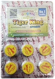 PAURASH Tiger King Yellow Creame for Men, 9g, AYURVEDIC, 100% Natural, Skin Cream