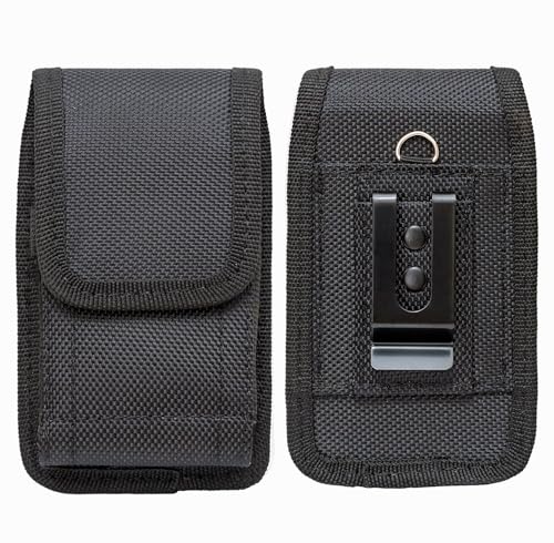 JIUNINE Coque pour TOKVIA T201 / Energizer E13, Sac d'extérieur Antichoc Housse étui en Oxford Canvas Compatible avec Doro 2404 / Artfone C1+ 3,5 à 4,0 Pouces...