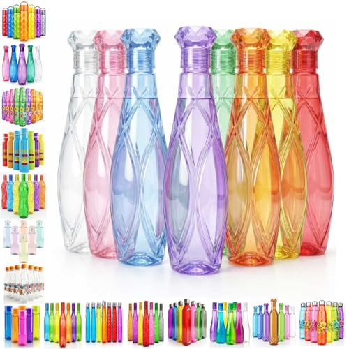 Image of RED WIND Unbreakable 1 Litre Crystal Curve Water Bottles | Pack of 3 | Multicolor | Leakproof Screw Cap | BPA-Free | Bottles for Fridge, Gym, Home, Office, School and Travel