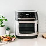 BELLAS PRO 12.6-qt. Air Fryer Pizza Oven with Rotisserie - Non-Toxic Glass Basket, Stainless Steel Interior, 10-in-1 Countertop Kitchen Appliance, Easy Clean BPA-Free Design