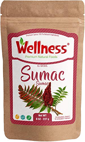 Sumac Spices 8 oz-227 g, no GMO, no Irradiation | Spice Seasoning | Turkish Sumak | Resealable Bulk Bag